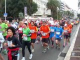 Départ Marathon Nice-Cannes 2012 Chaussée Nord