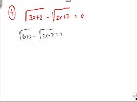 Ejercicios y problemas resueltos de ecuaciones con radicales problema 4