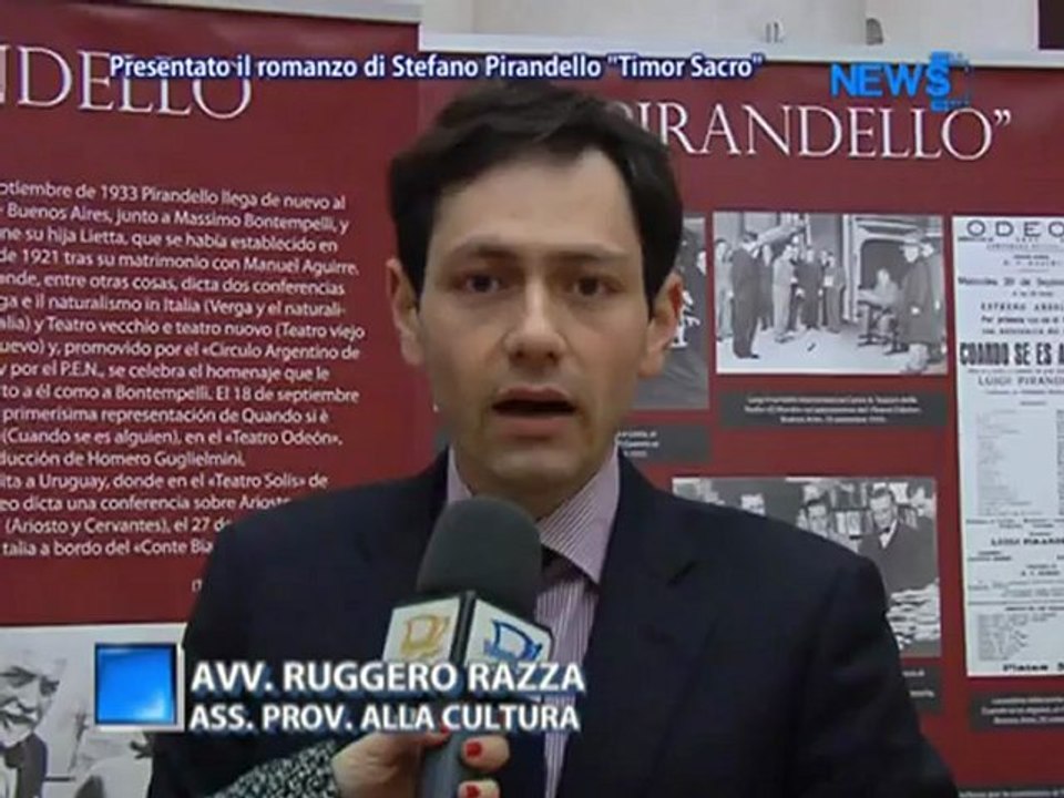 Presentato Il Romanzo Di Stefano Pirandello 'Timor Sacro' - News D1 Television TV