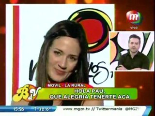 Paula en BDV (presentación temporada C. Paz) - 05 de Noviembre