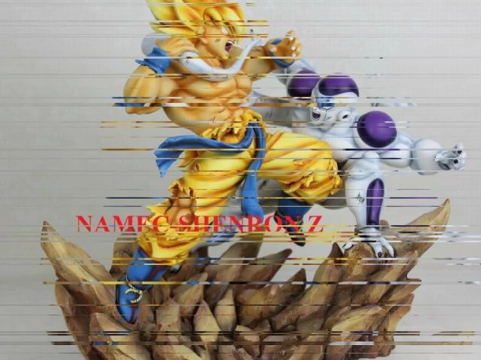 DRAGON BALL PART 7 FIGURINE EN RESINE SANGOKU DIORAMA FREEZER NAMEC-SHENRON Z