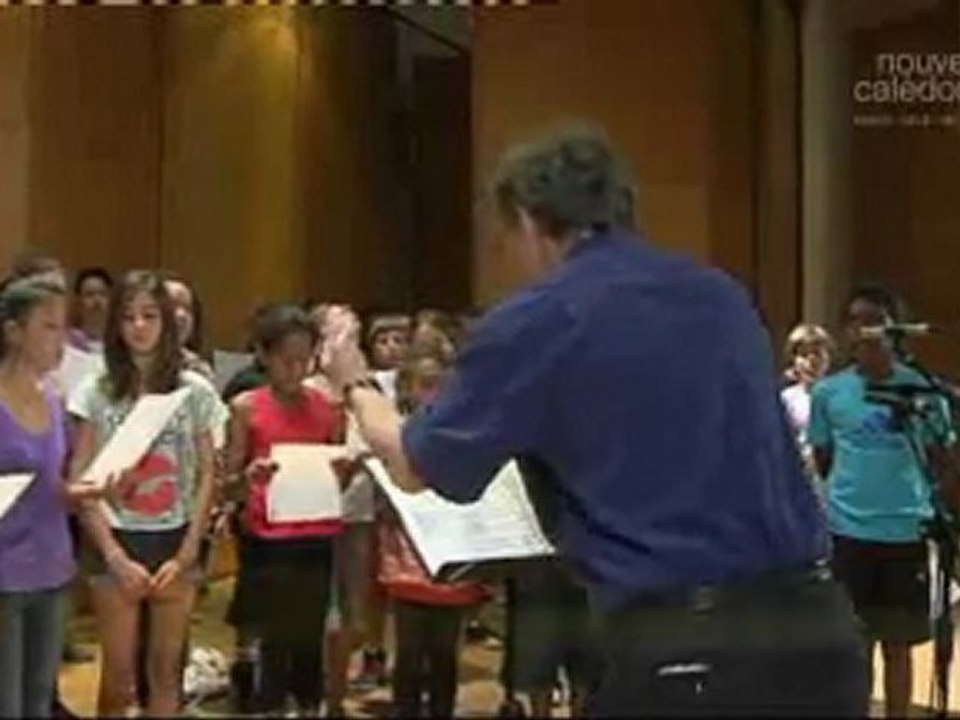 Enregistrement du CD de l'hymne calédonien