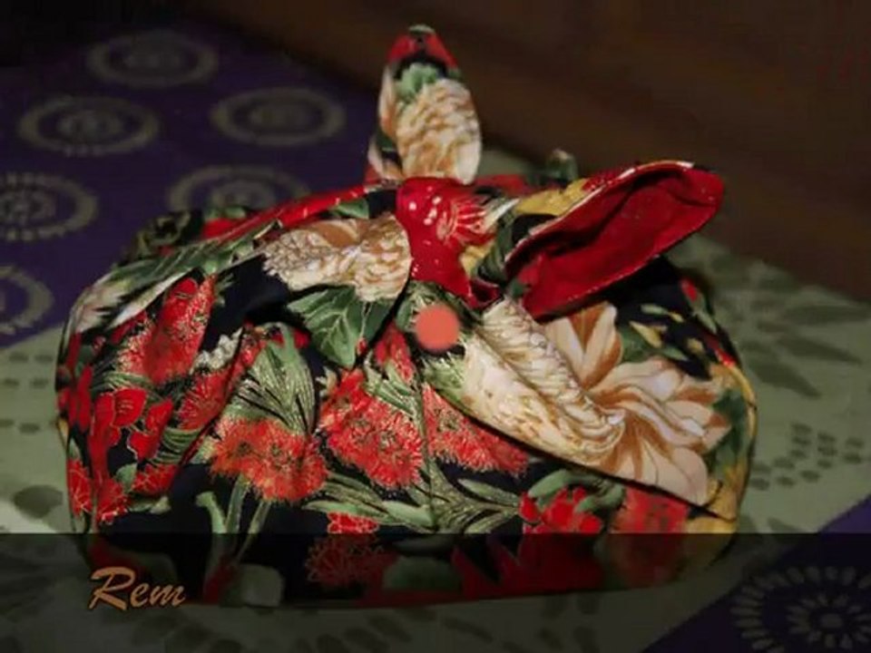 Mon furoshiki en deux versions