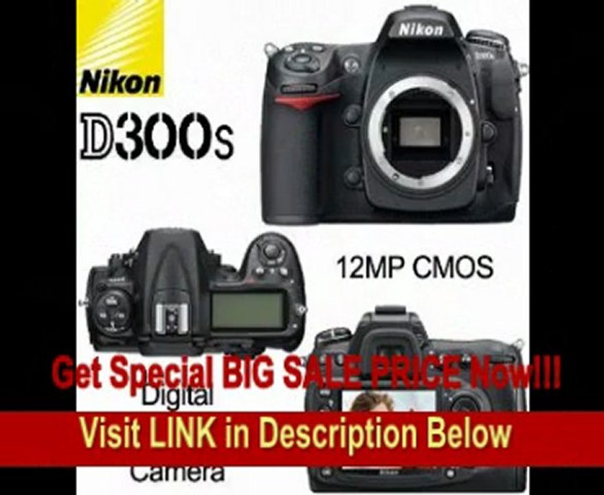 BEST BUY Nikon D300s 12MP CMOS Digital SLR Camera with 18-55mm f/3.5-5.6G AF-S DX VR and 55-200mm f/4-5.6G ED IF AF-S DX VR Zoom-Nikkor Lens + 16GB Deluxe Accessory Kit