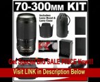 BEST BUY Nikon 70-300mm f/4.5-5.6G ED IF AF-S VR Digital SLR Zoom Lens with HB-36 Hood & Pouch Case   2 EN-EL9 Battery Packs   Nikon Case   Accessory Kit for D3000, D5000, D60, D40 DSLR