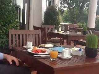 Breakfast on the Terrace at La Residence Hotel