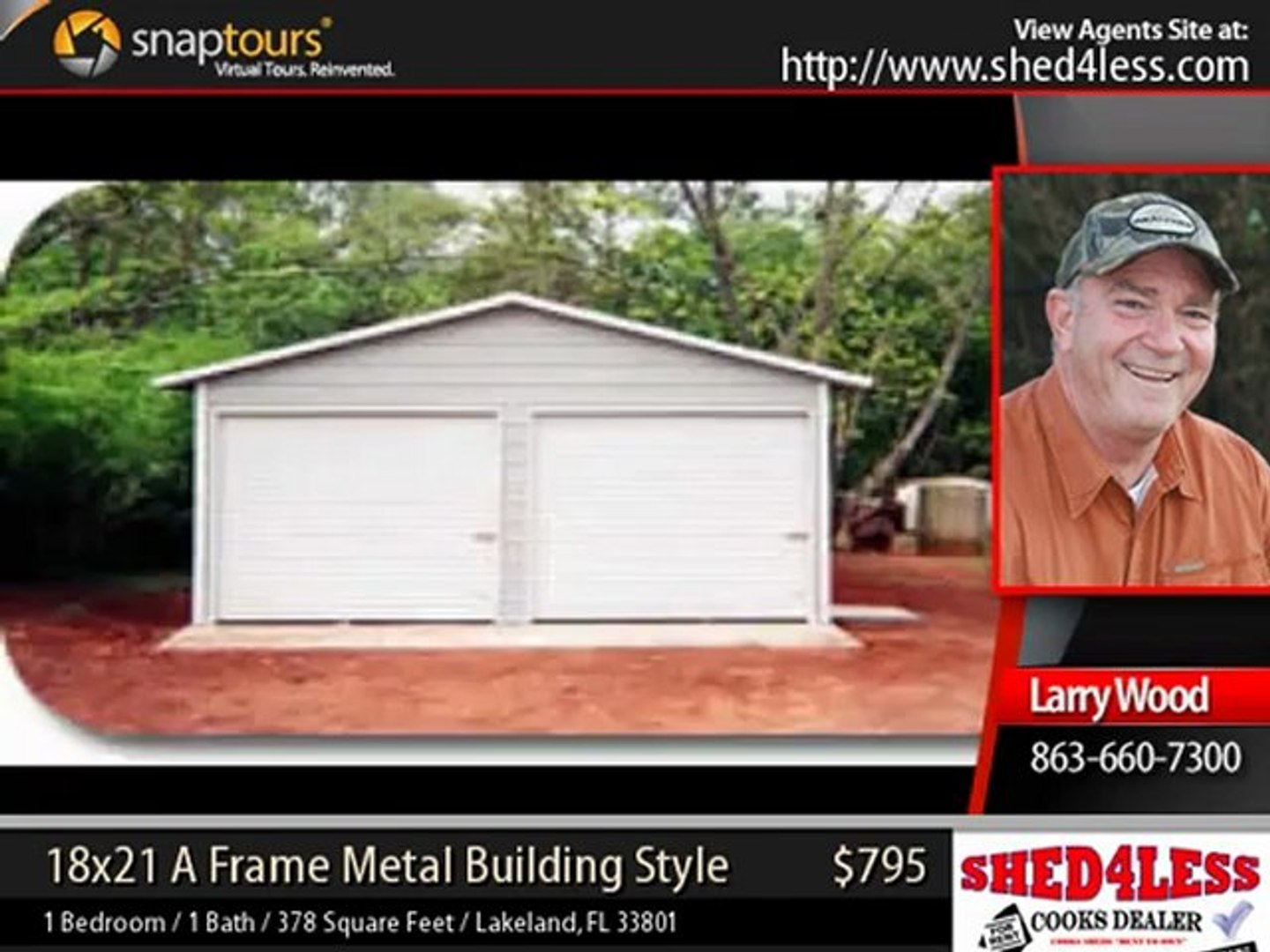 Shed4less 18x21 A Frame Metal Building Video Dailymotion