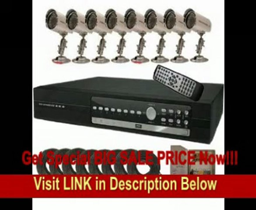 CIB R801W500G8653 8CH Network Security Surveillance DVR 500GB 8 CCD Cameras K... REVIEW