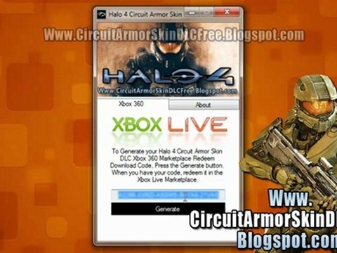 How to Get Halo 4 Circuit Armor Skin DLC Free!!