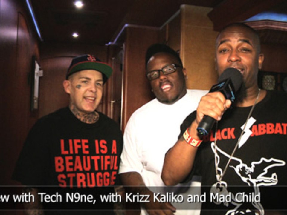 Interview with Tech N9ne, with Krizz Kaliko and Mad Child from Swollen Members