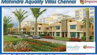 Mahindra Lifespaces Aqualily Villas Chennai