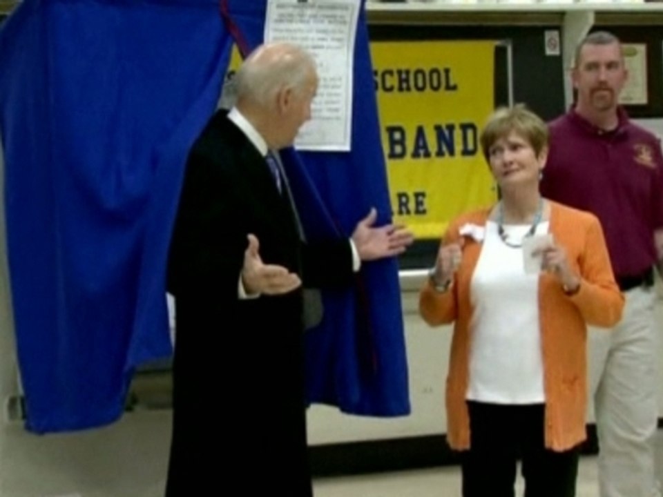 VP Joe Biden votes in Delaware
