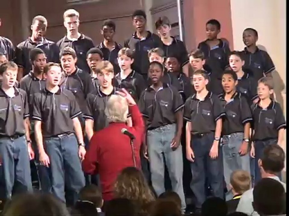 UK tour 2004 - School concert in Jersey