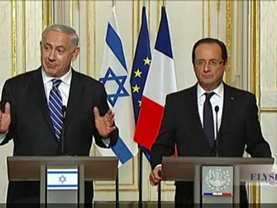 Netanyahu Hollande conference Toulouse partie 1/2