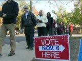 American voters in long lines on election day