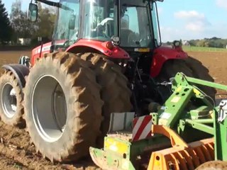 Semis de céréales en Sarthe
