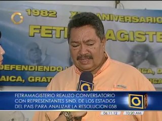 Fetramagisterio exige derogación de la Resolución 058