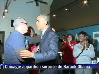 Chicago: Obama fait une apparition surprise