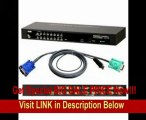 BEST BUY ATEN 16-Port USB/PS2 Combo KVM Switch with Cables CS1316KIT (Black)