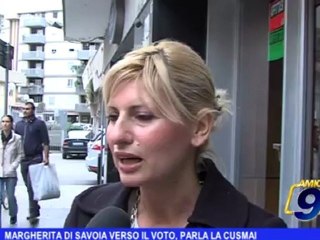 Margherita di Savoia verso il voto, parla con la Cusmai