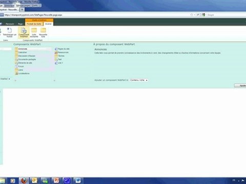 Personnaliser des pages grâce aux composants WebPart avec SharePoint 2010 - Tutoriel par Ikoula