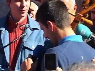 Новак Ђоковић на освештавању храма у Никшићу