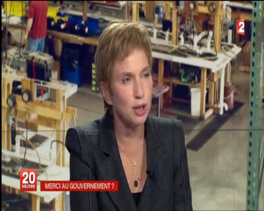 Laurence Parisot invitée du journal de 20H de France 2
