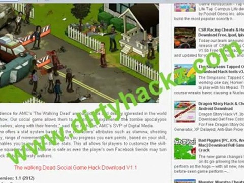 THE WALKING DEAD SOCIAL GAME HACK AND CHEATS