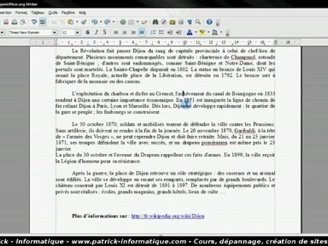 Tuto Writer 3 - Colonnes - Extrait
