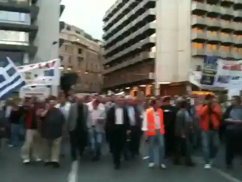 Πορεία οδηγών ταξί στη Φιλελλήνων