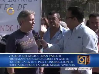 Vecinos de Montalbán protestan contra daños generados por la Misión Vivienda