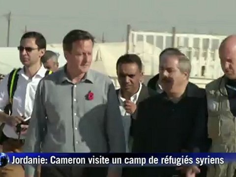 Jordanie: Cameron visite un camp de réfugiés syriens