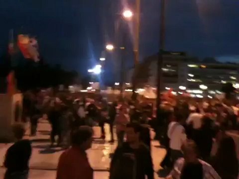 Διαδηλωτές στο Σύνταγμα