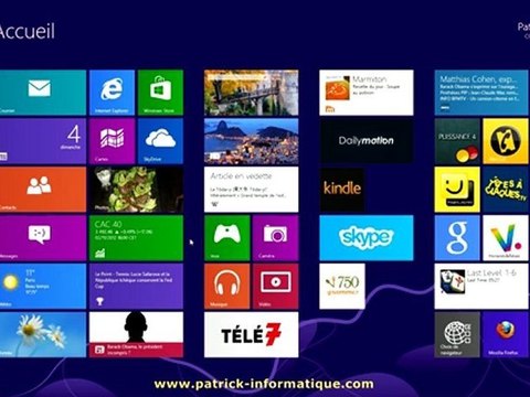 Tuto Windows 8 - Ajouter site Web sur écran accueil App IE - Extrait