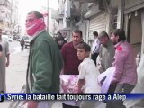 A Alep, les rebelles continuent de se battre contre le régime