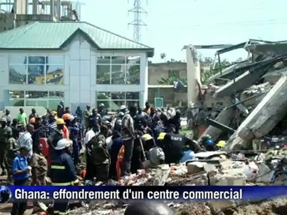 Ghana: effondrement d'un centre commercial, au moins trois morts