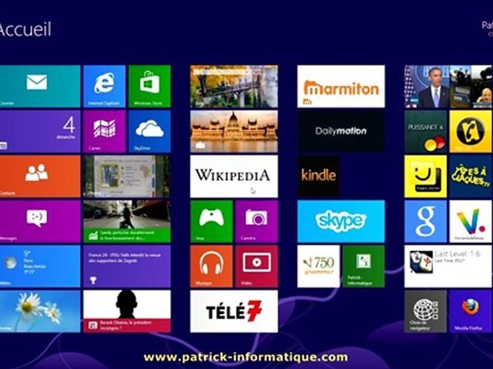 Tuto Windows 8 - Recherche direct dans une App sans l'ouvrir - Extrait
