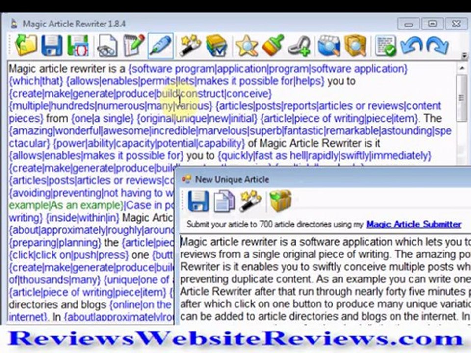 Magic Article Rewriter Review