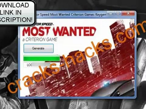 Need for Speed Most Wanted Keygen+Crack+Serial+Steam