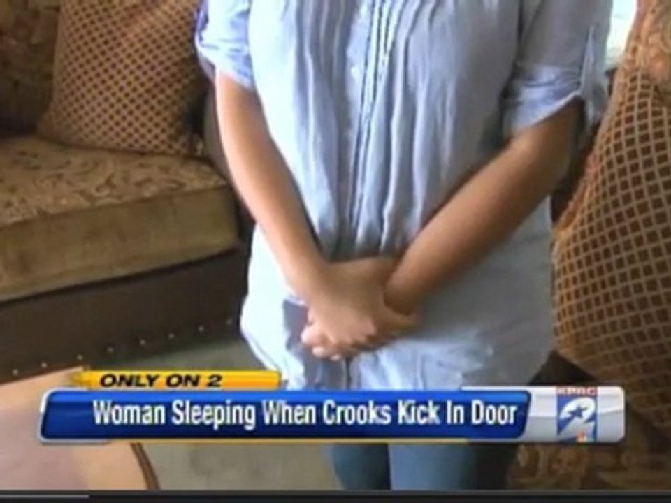 Woman Begs Burglars Not to Take TV