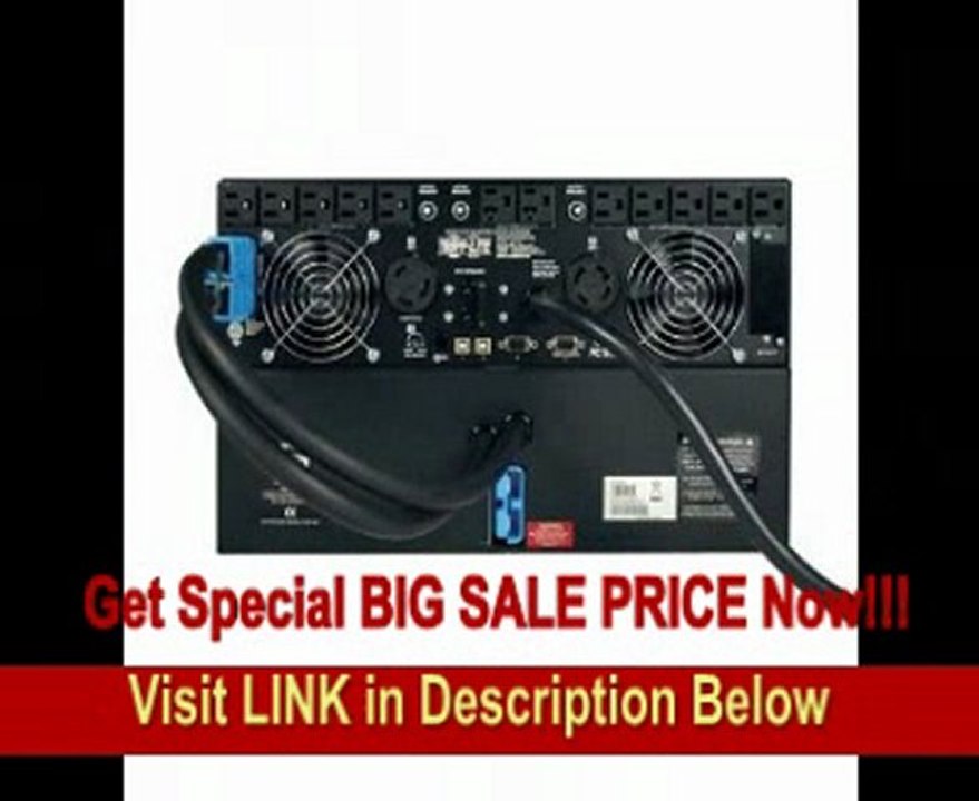 Tripp Lite SMART5000RT3U 5000VA 4000W UPS Smart Rackmount AVR 208V/120V 5kVA USB DB9 6URM FOR SALE