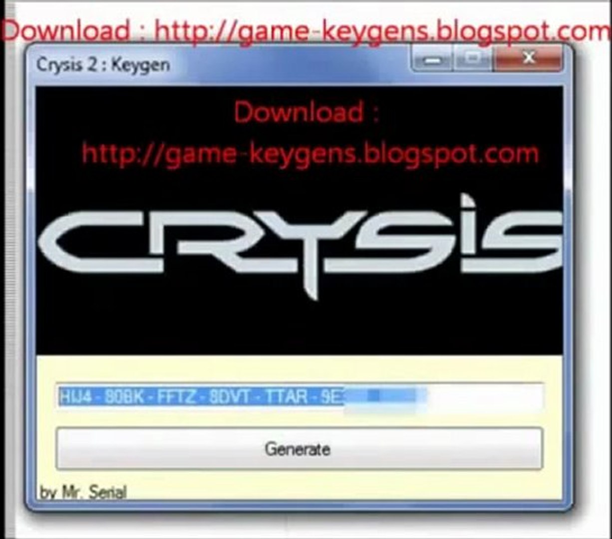 crysis serial keygen torrent