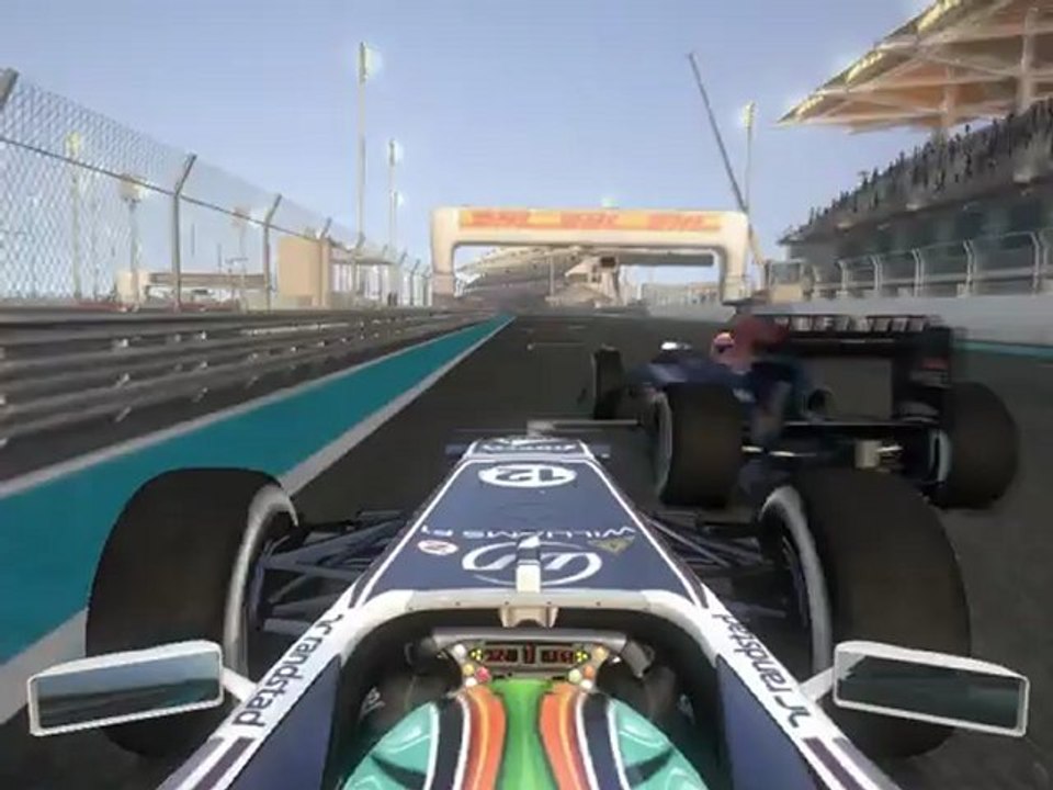 F1 2011 - GP des E.A.U. - Kier vs Webber (1) en onboard