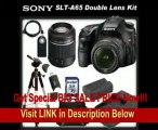 Sony a (alpha) SLT-A65VK - Digital camera - SLR - 24.3 Mpix - Sony DT 18-55mm lens - Sony DT 55-200mm lens - SSE Package: Wireless Remote, Full Size Tripod, Replacement FM500H Battery, Rapid Travel Charger, 16GB SDHC Memory Card, Card Reader FOR SALE