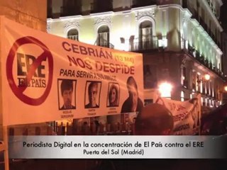 Periodista Digital. Reportaje Manifestación trabajadores de El País. 7-11-2012