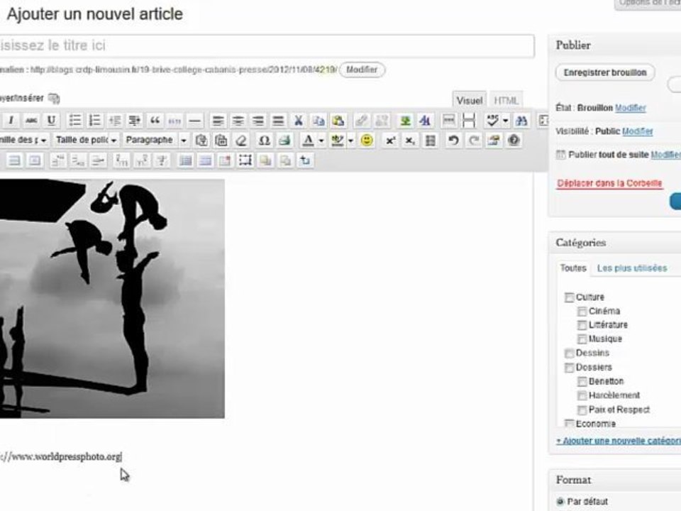 Légender une photo