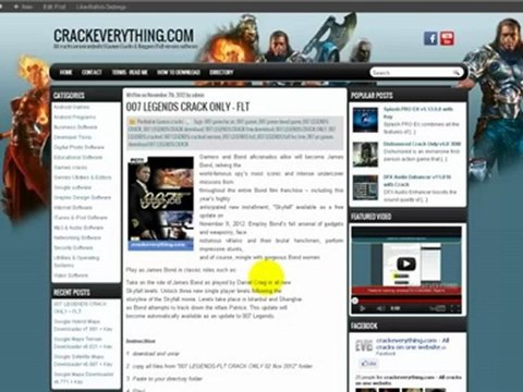 007 LEGENDS CRACK ONLY.mp4 _02 Nov 2012_