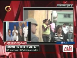 Sube a 52 balance de muertos por terremoto en Guatemala