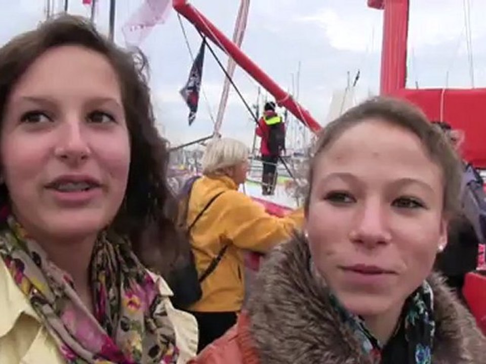 Ambiance sur les pontons du Vendée Globe