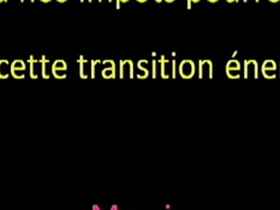 transition énergétique : ça dépend qui en parle